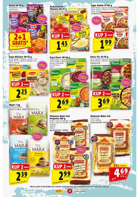 Prim Market - gazetka promocyjna Gazetka od czwartku 23.10 do środy 29.10 - strona 9 Prim Market - gazetka promocyjna Gazetka od czwartku 23.10 do środy 29.10 - strona 9