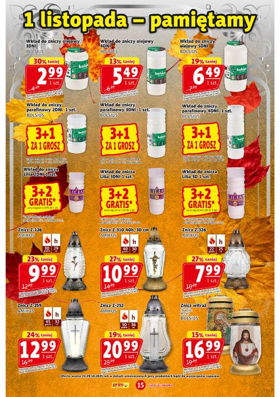Prim Market - gazetka promocyjna Gazetka od czwartku 23.10 do środy 29.10 - strona 15