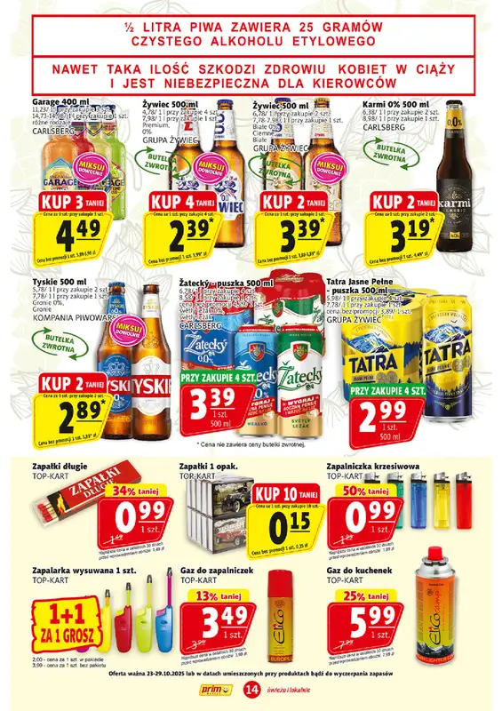 Prim Market - gazetka promocyjna Gazetka od czwartku 23.10 do środy 29.10 - strona 14