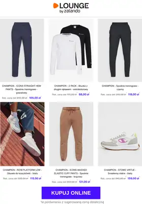 Lounge by Zalando - gazetka promocyjna Do -70% Champion od środy 22.10 do niedzieli 26.10 - strona 2 Lounge by Zalando - gazetka promocyjna Do -70% Champion od środy 22.10 do niedzieli 26.10 - strona 2