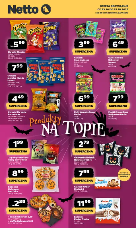 Netto - gazetka promocyjna Produkty na topie w Netto!  