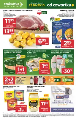 Stokrotka - gazetka promocyjna Gazetka Supermarket od czwartku 23.10 do środy 29.10 Stokrotka - gazetka promocyjna Gazetka Supermarket od czwartku 23.10 do środy 29.10