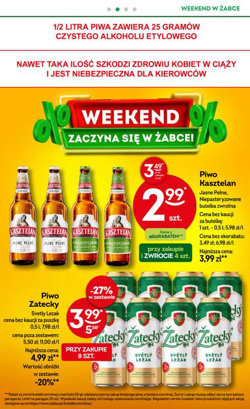 Żabka - gazetka promocyjna Gazetka weekendowa od piątku 24.10 do niedzieli 26.10 - strona 3
