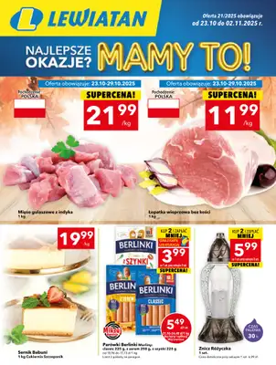 LEWIATAN - gazetka promocyjna Mamy TO w Lewiatanie – woj. świętokrzyskie od czwartku 23.10 do niedzieli 02.11