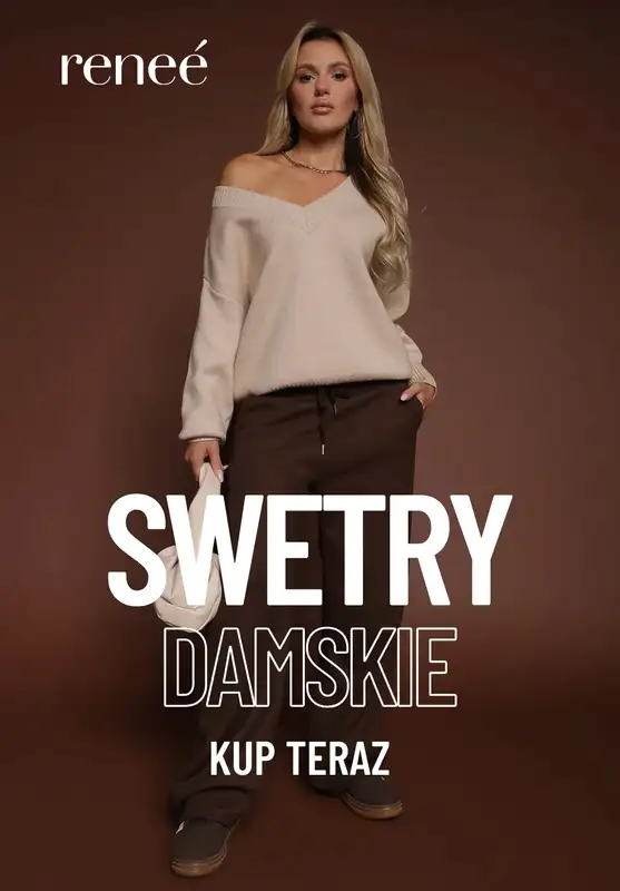 Renee - gazetka promocyjna Swetry damskie od środy 22.10 do wtorku 28.10