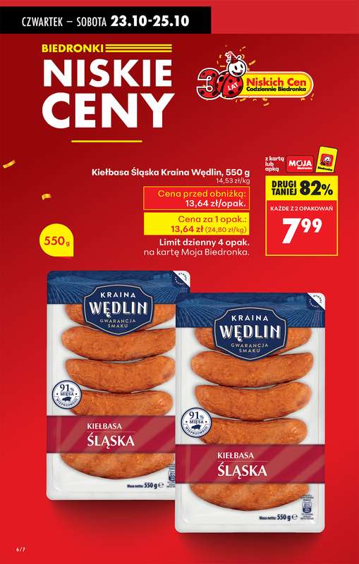 Biedronka - gazetka promocyjna Od czwartku, Z ladą tradycyjną od czwartku 23.10 do środy 29.10 - strona 6