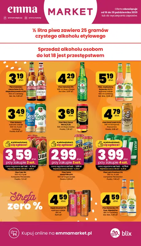 emma MARKET - gazetka promocyjna Gazetka od czwartku 16.10 do środy 29.10 - strona 16