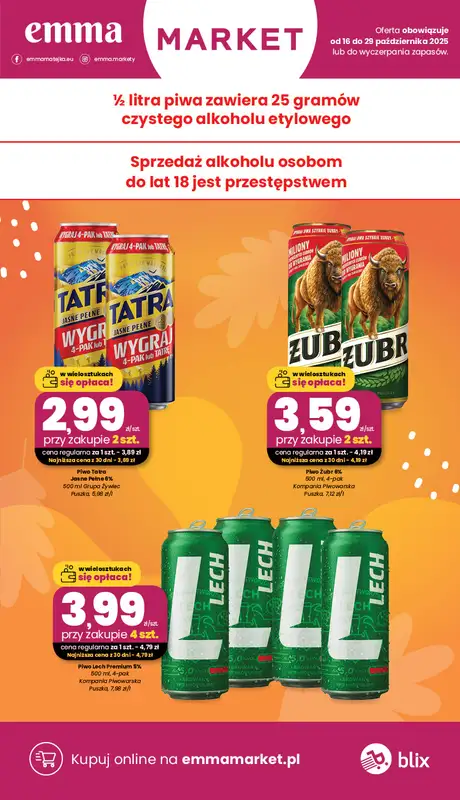 emma MARKET - gazetka promocyjna Gazetka od czwartku 16.10 do środy 29.10 - strona 5
