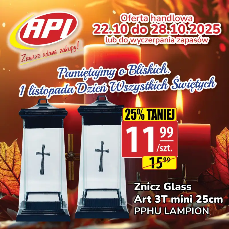 API Market - gazetka promocyjna Plakaty promocyjne od czwartku 23.10 do wtorku 28.10