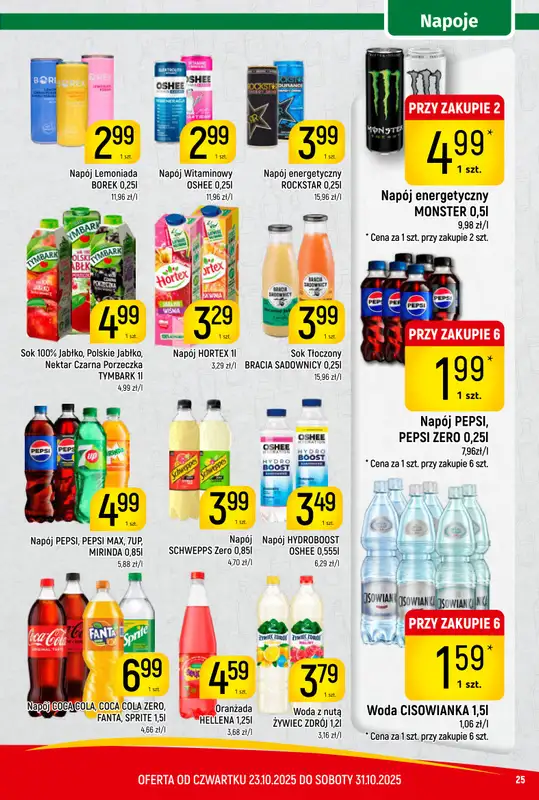 Delikatesy Piotruś Pan - gazetka promocyjna Gazetka od czwartku 23.10 do piątku 31.10 - strona 25