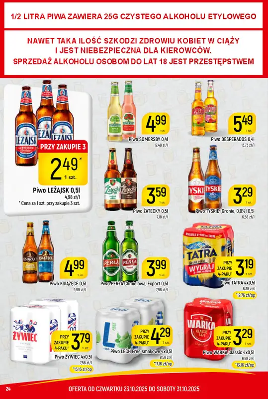 Delikatesy Piotruś Pan - gazetka promocyjna Gazetka od czwartku 23.10 do piątku 31.10 - strona 24