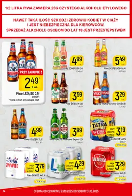 Delikatesy Piotruś Pan - gazetka promocyjna Gazetka od czwartku 23.10 do piątku 31.10 - strona 24 Delikatesy Piotruś Pan - gazetka promocyjna Gazetka od czwartku 23.10 do piątku 31.10 - strona 24