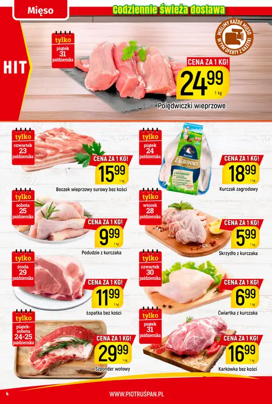 Delikatesy Piotruś Pan - gazetka promocyjna Gazetka od czwartku 23.10 do piątku 31.10 - strona 4