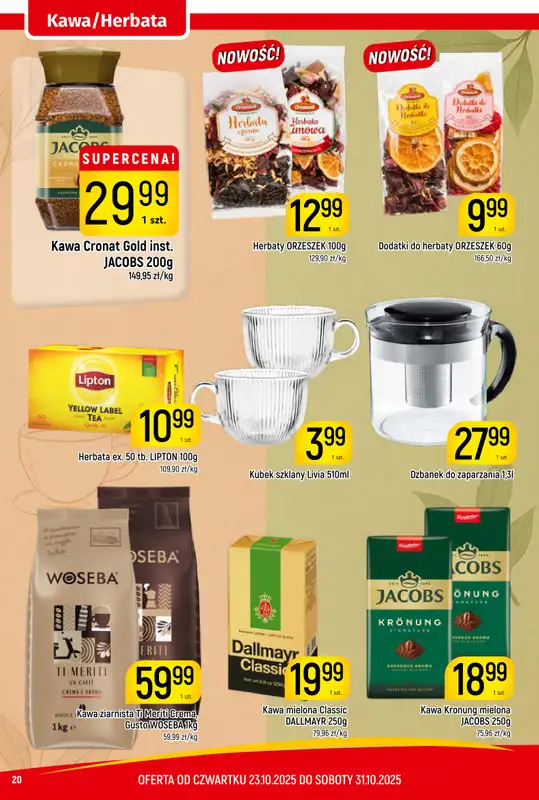 Delikatesy Piotruś Pan - gazetka promocyjna Gazetka od czwartku 23.10 do piątku 31.10 - strona 20