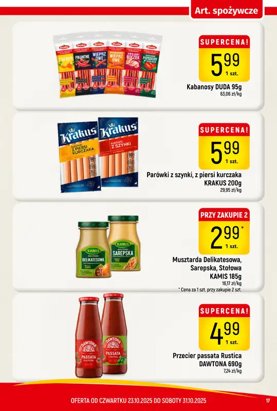 Delikatesy Piotruś Pan - gazetka promocyjna Gazetka od czwartku 23.10 do piątku 31.10 - strona 17