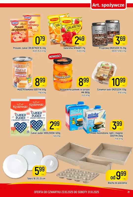 Delikatesy Piotruś Pan - gazetka promocyjna Gazetka od czwartku 23.10 do piątku 31.10 - strona 21