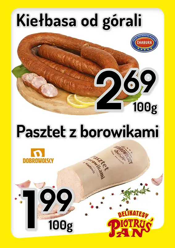 Delikatesy Piotruś Pan - gazetka promocyjna Plakaty promocyjne od czwartku 23.10 do środy 29.10