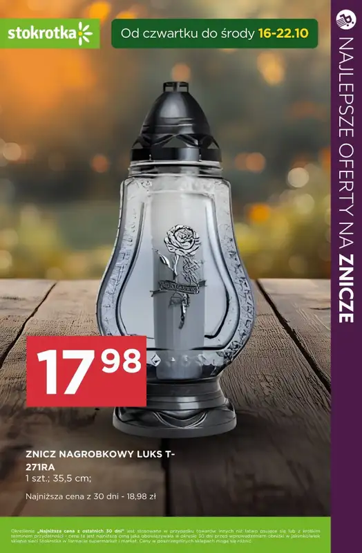 #ZNICZE - gazetka promocyjna Najlepsze oferty na ZNICZE, WKŁADY i KWIATY od soboty 18.10 do piątku 24.10 - strona 4