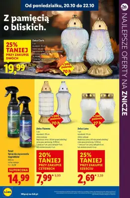#ZNICZE - gazetka promocyjna Najlepsze oferty na ZNICZE, WKŁADY i KWIATY od soboty 18.10 do piątku 24.10 - strona 21