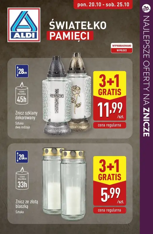#ZNICZE - gazetka promocyjna Najlepsze oferty na ZNICZE, WKŁADY i KWIATY od soboty 18.10 do piątku 24.10 - strona 9