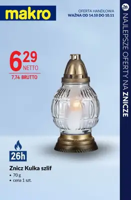 #ZNICZE - gazetka promocyjna Najlepsze oferty na ZNICZE, WKŁADY i KWIATY od soboty 18.10 do piątku 24.10 - strona 12