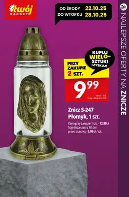#ZNICZE - gazetka promocyjna Najlepsze oferty na ZNICZE, WKŁADY i KWIATY od soboty 18.10 do piątku 24.10 - strona 2
