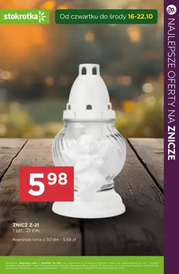 #ZNICZE - gazetka promocyjna Najlepsze oferty na ZNICZE, WKŁADY i KWIATY od soboty 18.10 do piątku 24.10 - strona 18
