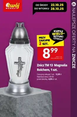 #ZNICZE - gazetka promocyjna Najlepsze oferty na ZNICZE, WKŁADY i KWIATY od soboty 18.10 do piątku 24.10 - strona 17