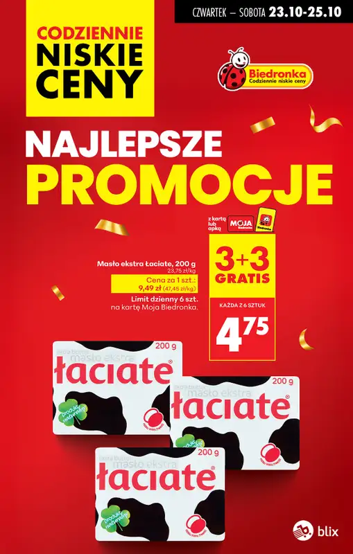 Biedronka - gazetka promocyjna Najlepsze promocje!  