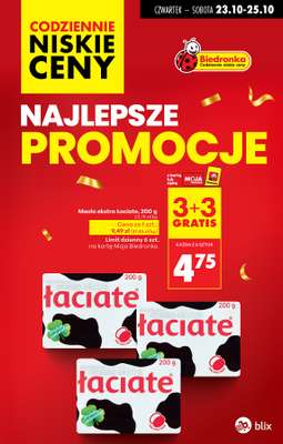 Biedronka - gazetka promocyjna Najlepsze promocje! od czwartku 23.10 do soboty 25.10 Biedronka - gazetka promocyjna Najlepsze promocje! od czwartku 23.10 do soboty 25.10