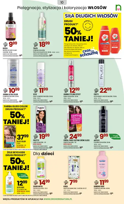 Drogerie Natura - gazetka promocyjna Gazetka od czwartku 23.10 do niedzieli 09.11 - strona 10