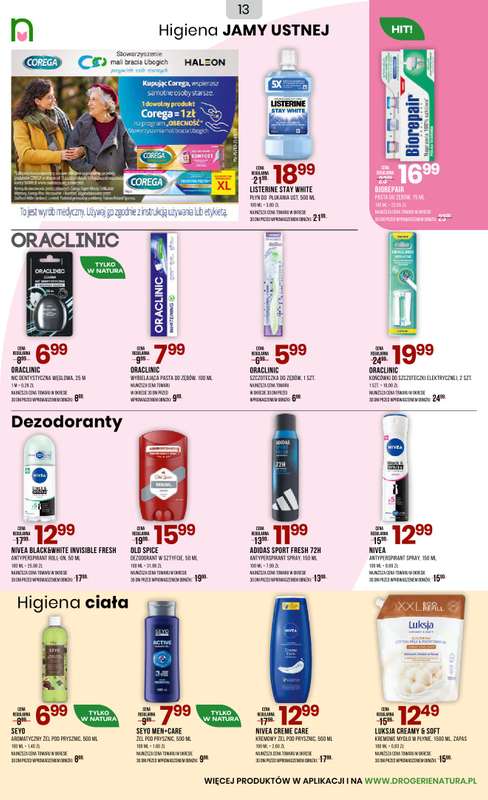 Drogerie Natura - gazetka promocyjna Gazetka od czwartku 23.10 do niedzieli 09.11 - strona 13