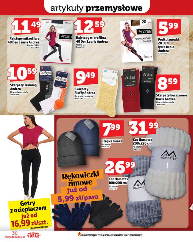 TOPAZ - gazetka promocyjna Gazetka od czwartku 30.10 do środy 05.11 - strona 30