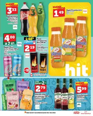 TOPAZ - gazetka promocyjna Gazetka od czwartku 30.10 do środy 05.11 - strona 27 TOPAZ - gazetka promocyjna Gazetka od czwartku 30.10 do środy 05.11 - strona 27