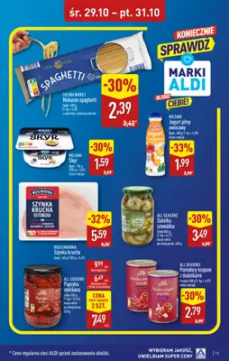 Aldi - gazetka promocyjna WŁOCŁAWEK: WIELKIE OTWARCIE już w środę: 29.10! od środy 29.10 do piątku 31.10 - strona 11 Aldi - gazetka promocyjna WŁOCŁAWEK: WIELKIE OTWARCIE już w środę: 29.10! od środy 29.10 do piątku 31.10 - strona 11