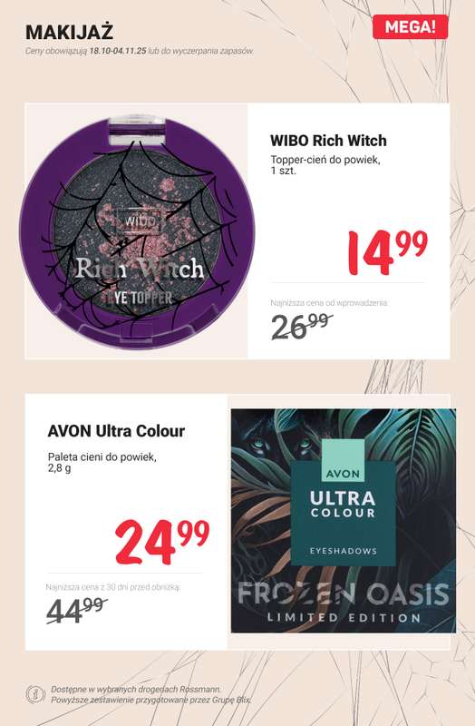 Rossmann - gazetka promocyjna Promocje na HALLOWEEN od czwartku 23.10 do wtorku 04.11 - strona 4 Rossmann - gazetka promocyjna Promocje na HALLOWEEN od czwartku 23.10 do wtorku 04.11 - strona 4