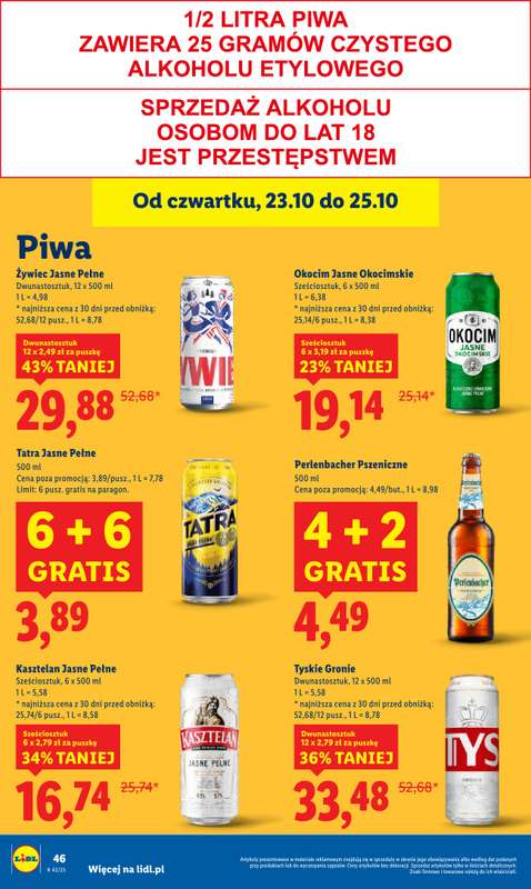 Lidl - gazetka promocyjna Oferta od czwartku od czwartku 23.10 do soboty 25.10 - strona 54