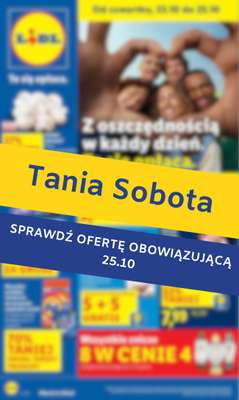 Lidl - gazetka promocyjna Tania sobota w Lidlu! od soboty 25.10 do soboty 25.10
