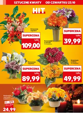 Kaufland - gazetka promocyjna Oferta Kaufland - Znicze od czwartku 23.10 do wtorku 28.10 - strona 12 Kaufland - gazetka promocyjna Oferta Kaufland - Znicze od czwartku 23.10 do wtorku 28.10 - strona 12
