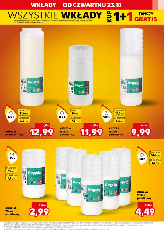 Kaufland - gazetka promocyjna Oferta Kaufland - Znicze od czwartku 23.10 do wtorku 28.10 - strona 15