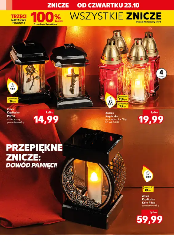 Kaufland - gazetka promocyjna Oferta Kaufland - Znicze od czwartku 23.10 do wtorku 28.10 - strona 6