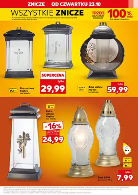 Kaufland - gazetka promocyjna Oferta Kaufland - Znicze od czwartku 23.10 do wtorku 28.10 - strona 7 Kaufland - gazetka promocyjna Oferta Kaufland - Znicze od czwartku 23.10 do wtorku 28.10 - strona 7