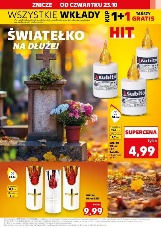 Kaufland - gazetka promocyjna Oferta Kaufland - Znicze od czwartku 23.10 do wtorku 28.10 - strona 11