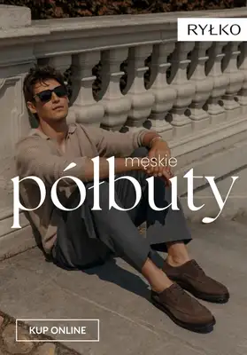 Ryłko - gazetka promocyjna Półbuty męskie od czwartku 23.10 