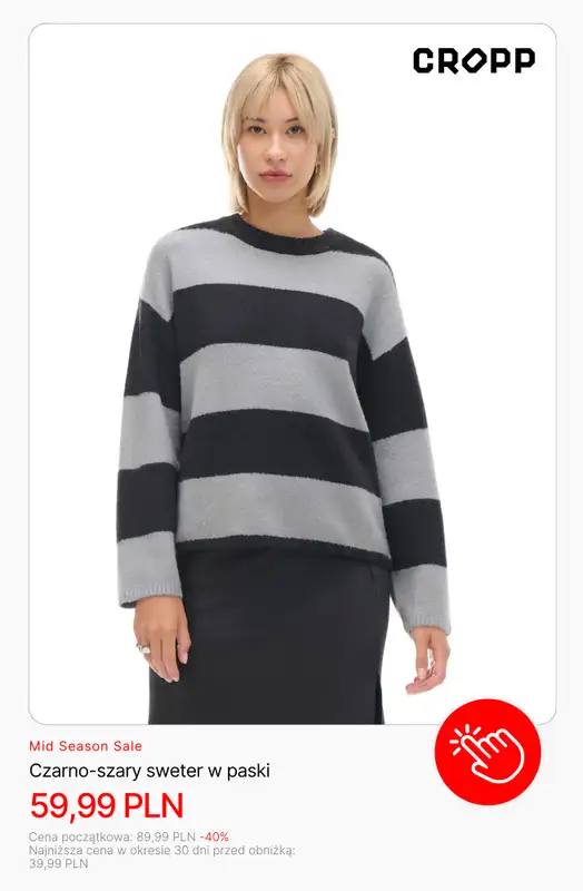 Cropp - gazetka promocyjna -10% na produkty przecenione   - strona 3