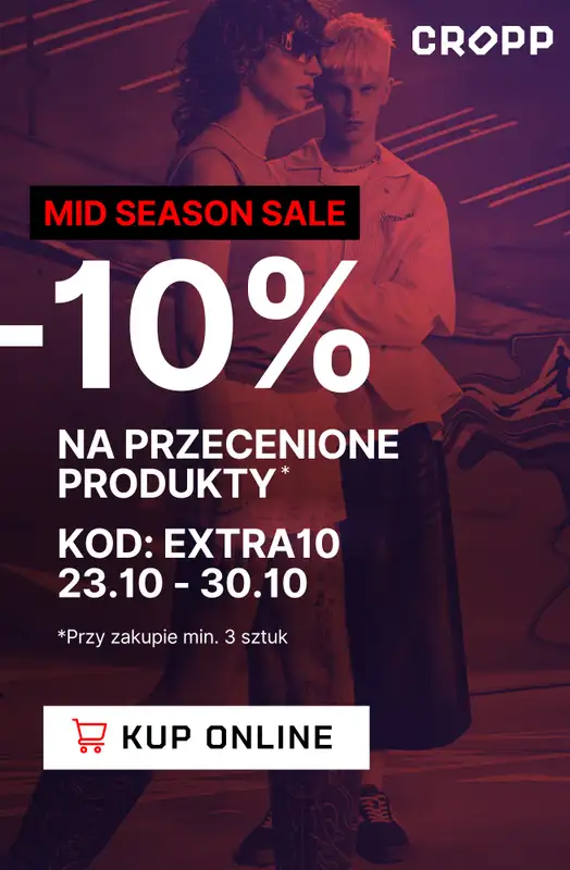 Cropp - gazetka promocyjna -10% na produkty przecenione od czwartku 23.10 do czwartku 30.10