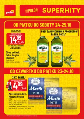 POLOmarket - gazetka promocyjna Super hity od czwartku 23.10 do soboty 25.10 POLOmarket - gazetka promocyjna Super hity od czwartku 23.10 do soboty 25.10