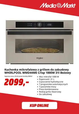 Media Markt - gazetka promocyjna W zestawie produkty Whirlpool 40% taniej od czwartku 23.10 do piątku 31.10 - strona 7 Media Markt - gazetka promocyjna W zestawie produkty Whirlpool 40% taniej od czwartku 23.10 do piątku 31.10 - strona 7