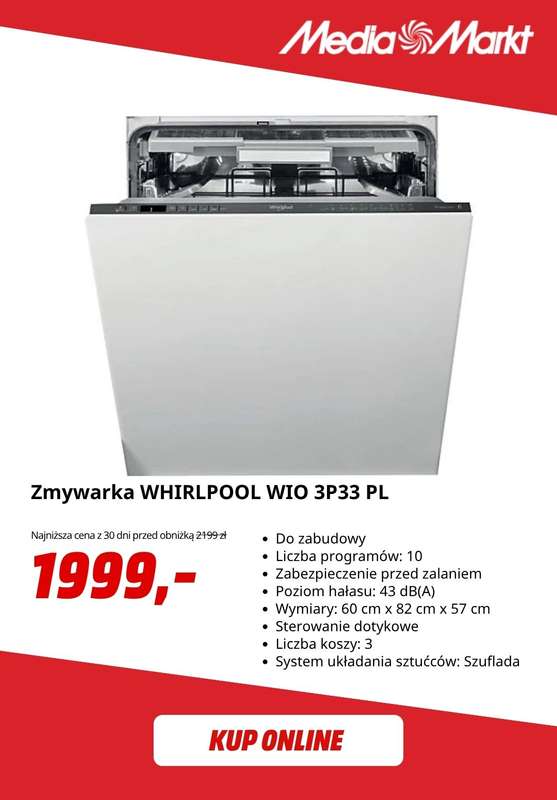 Media Markt - gazetka promocyjna W zestawie produkty Whirlpool 40% taniej od czwartku 23.10 do piątku 31.10 - strona 6