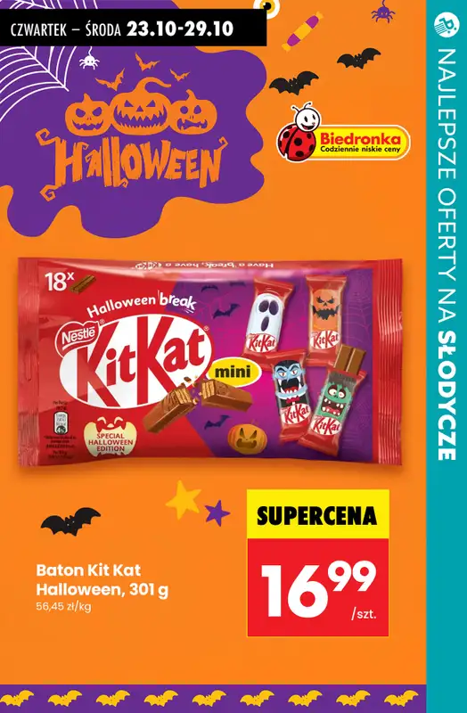 #Halloween - gazetka promocyjna Słodycze na HALLOWEEN - najlepsze oferty! od czwartku 23.10  - strona 7
